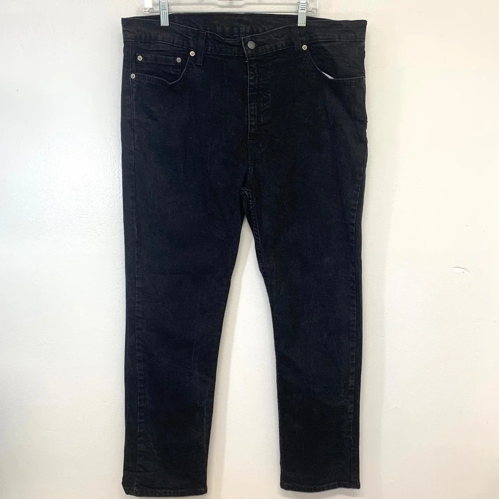 Levis 511  Mens Black Jeans Stretch Denim 40x30‎ (fit 38x29) Casual Slim Fit